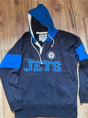 Winnipeg Jets Men's Navy & Royal Blue Hoodie